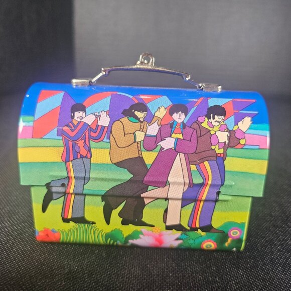 Hallmark 2002 The Beatles Yellow Submarine Lunch Box 2 Piece Ornament Set NIB - Picture 8 of 14